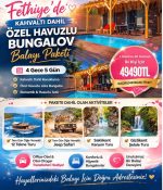 Fethiye Özel Havuzlu Bungalov Balayı Paketi (4 Gece 5 Gün) - Görsel 5