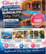 Fethiye Özel Havuzlu Bungalov Balayı Paketi (4 Gece 5 Gün)